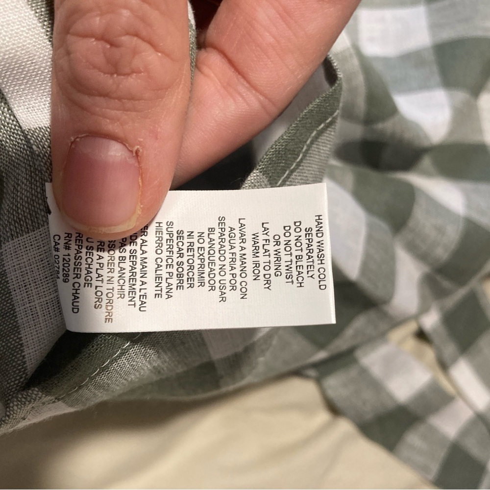 Vitamin A Tallows Crop & Short Green Checkered Set - Picture 7 of 7